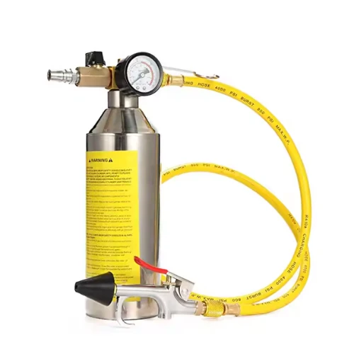 Professional Automotive AC Flush Kit – High-Pressure Air Conditioning Pipe Cleaner & Canister Gun Set for Vehicle HVAC System Maintenance