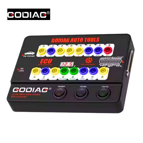 Godiag Gt100+ OBDII OBD CAN Breakout Box,Powerful Automotive ECU Programming Chiptuning Bench Connector Convert OBD1 to Standard OBD2 Interface Tool