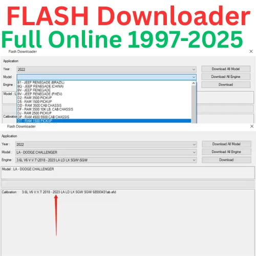 "FLASH Downloader Software – Compatible with CDA 6.15.188 Engineering & Works Seamlessly with MicroPod II for Chrysler Diagnostics"