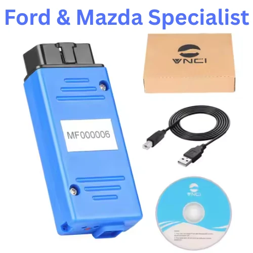 2023 VNCI MF J2534 Diagnostic Tool – Advanced PassThru Interface for Ford & Mazda | Compatible with IDS V129, J2534 & ELM327 Protocols | OEM-Level ECU Programming & Coding | Free Lifetime Online Updates