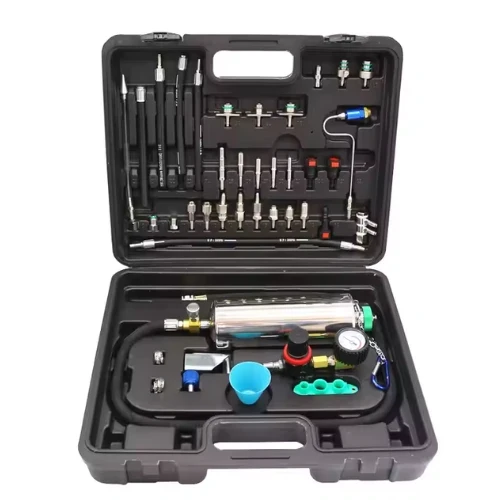 Universal Car Fuel Injector Cleaning Tool – Gasoline Injection System Flush & Nozzle Cleaner with Throttle Cleaning Bottle