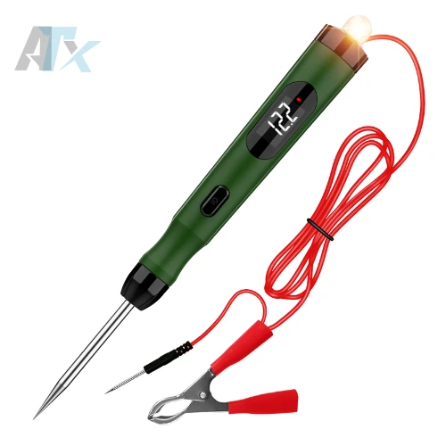 TopDiag P50 Professional Automotive Circuit Tester | 5V–30V DC Voltage Range | Precision Electrical Diagnostic Tool for Fuses, Light Sockets & Wiring Systems | Transparent Design for Enhanced Visibility